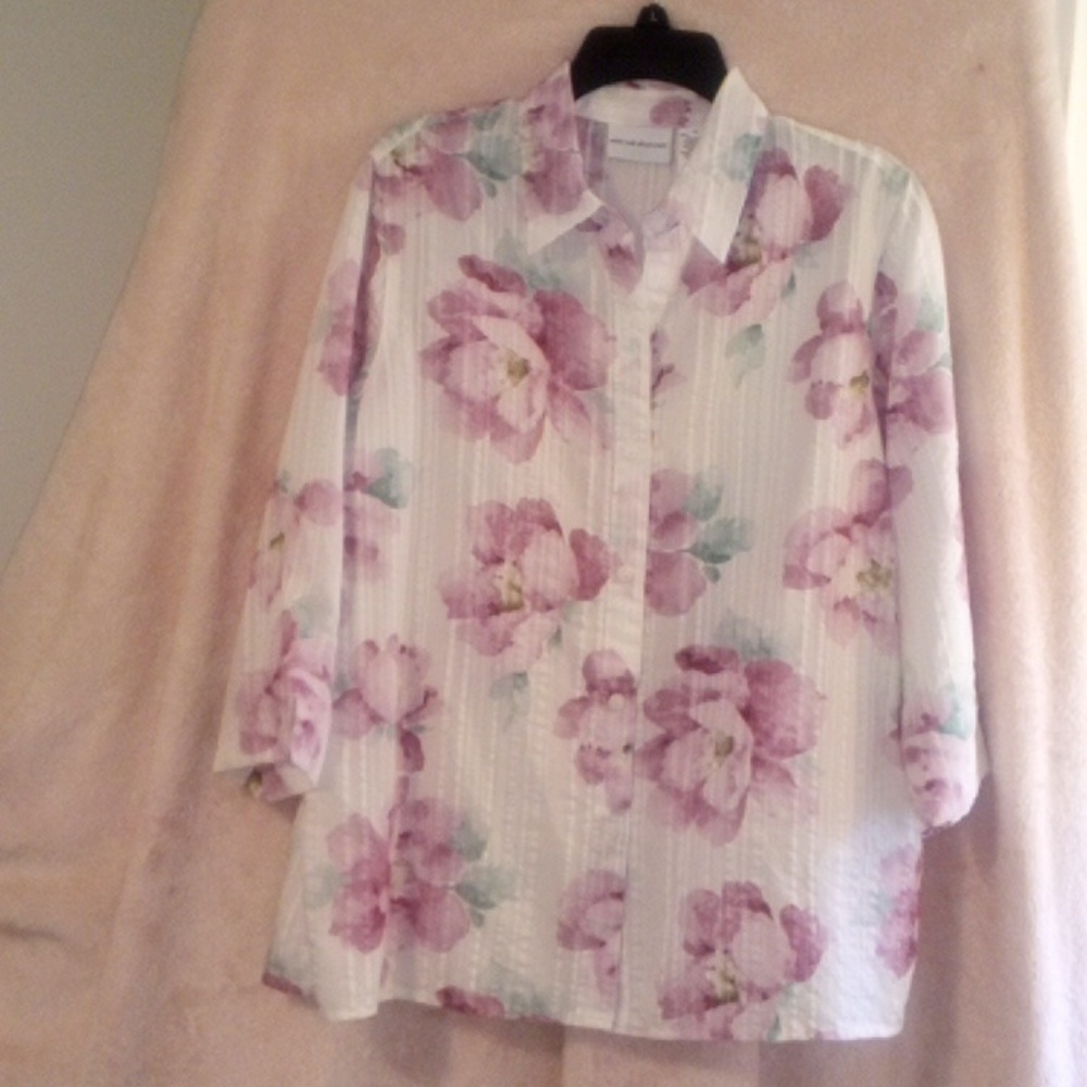 Alfred Dunner Floral Blouse